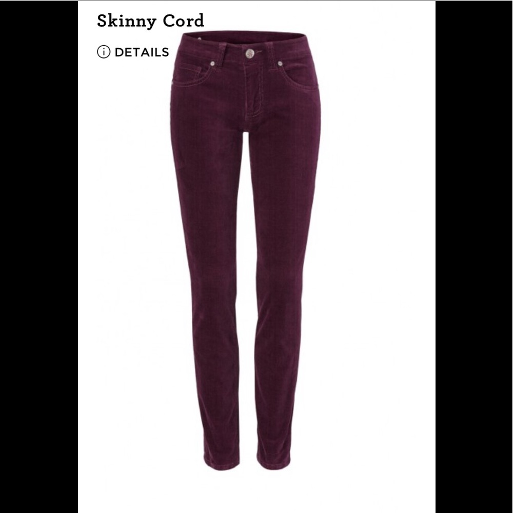 NIP, New in Packaging, burgundy Skinny cord. Size 8,